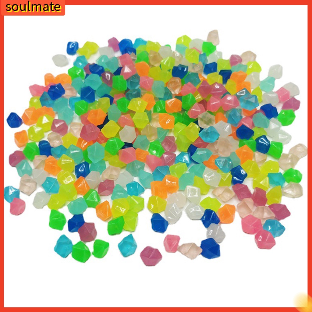 Bộ 100 Viên Đá Cuội Phát Sáng Trong Bóng Tối Dùng Trang Trí Bể Cá