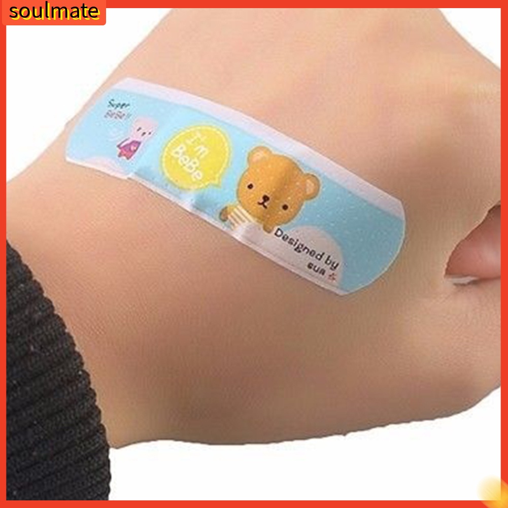 Set 10 / 20 / 50 băng keo cá nhân khẩn cấp chống thấm nước họa tiết hoạt hình dễ thương
