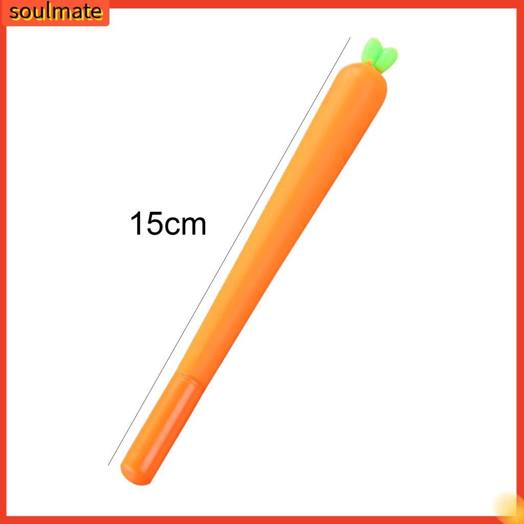 Bút viết mực gel ngòi 0.5mm hình củ cà rốt độc lạ