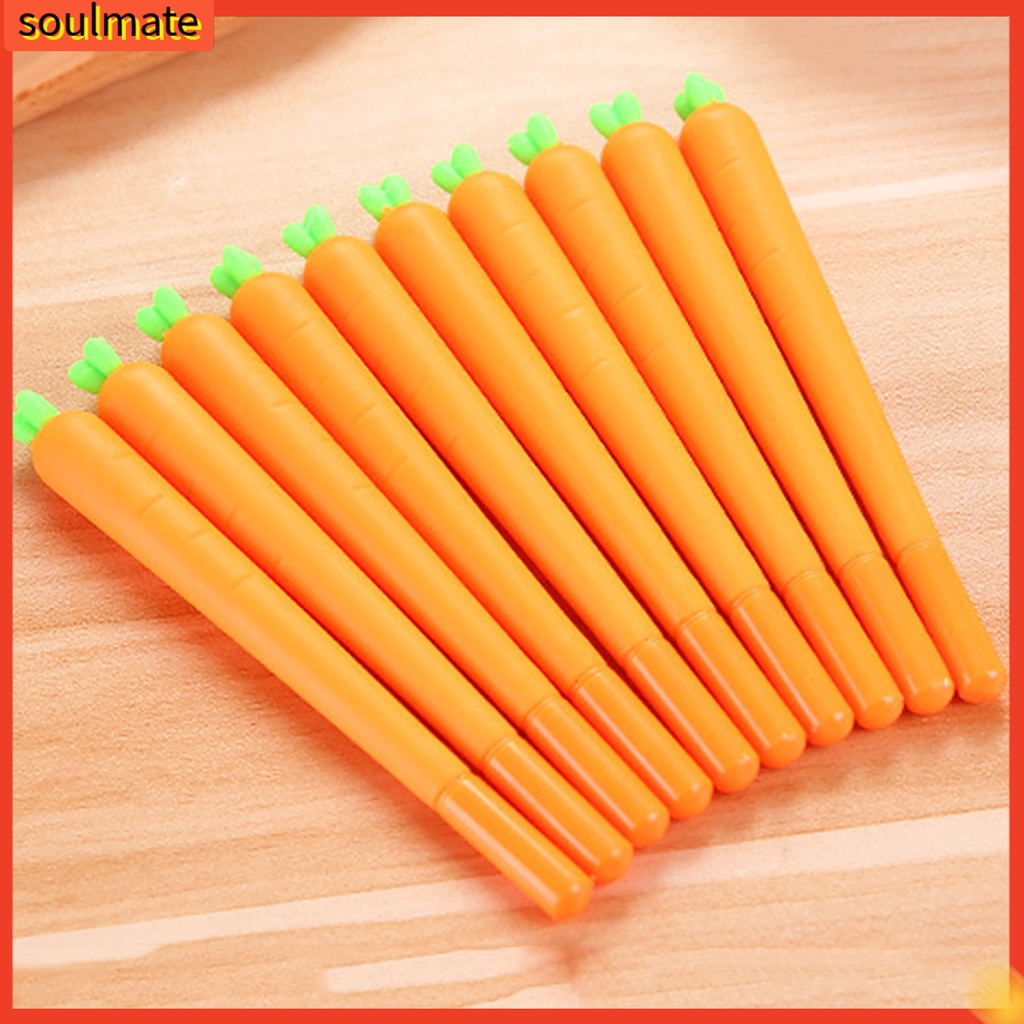 Bút viết mực gel ngòi 0.5mm hình củ cà rốt độc lạ