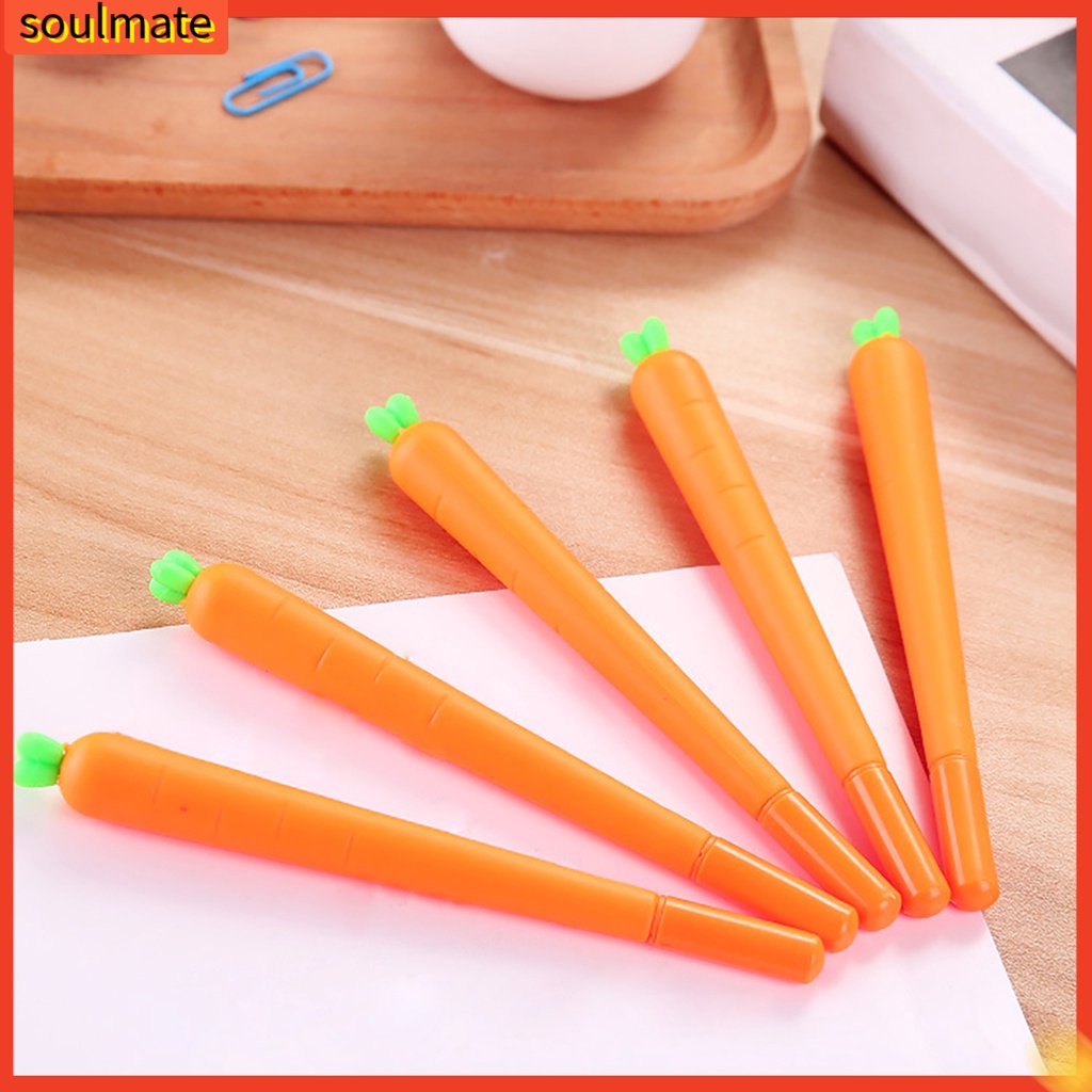 Bút viết mực gel ngòi 0.5mm hình củ cà rốt độc lạ