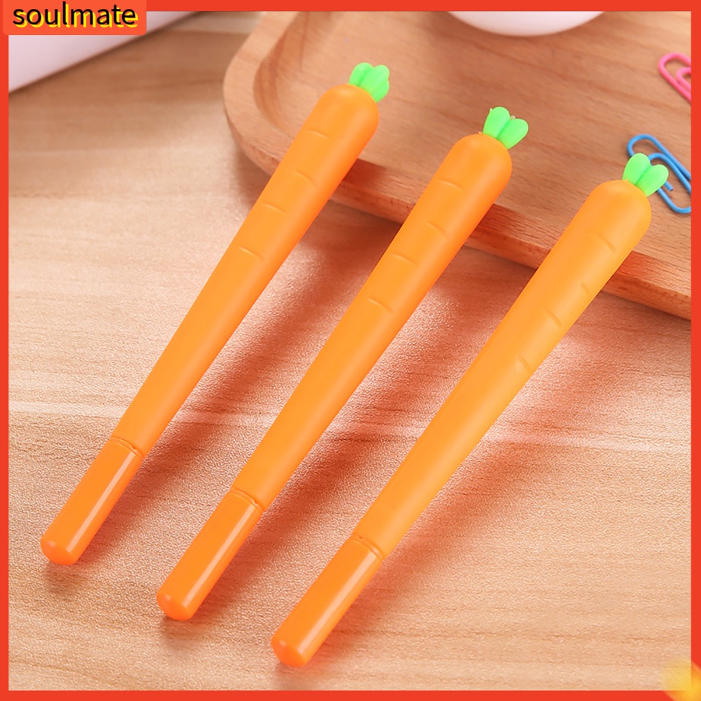 Bút viết mực gel ngòi 0.5mm hình củ cà rốt độc lạ