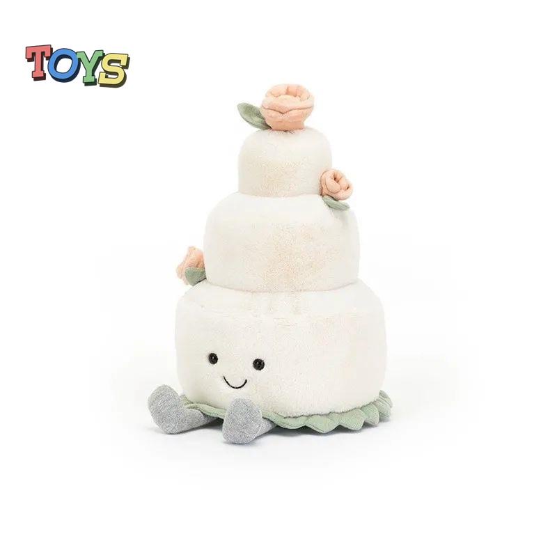 Búp Bê Nhồi Bông Hình Bánh Kem Đám Cưới Dễ Thương