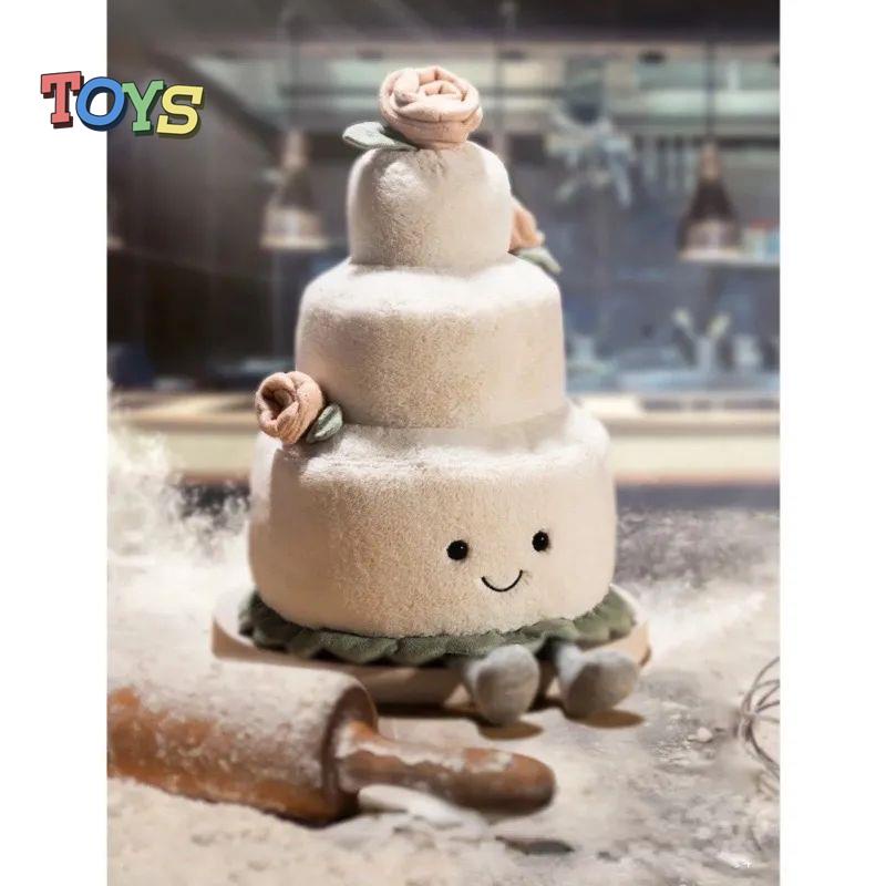 Búp Bê Nhồi Bông Hình Bánh Kem Đám Cưới Dễ Thương