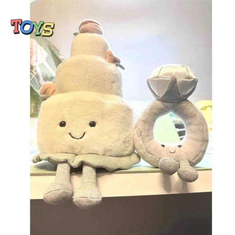 Búp Bê Nhồi Bông Hình Bánh Kem Đám Cưới Dễ Thương