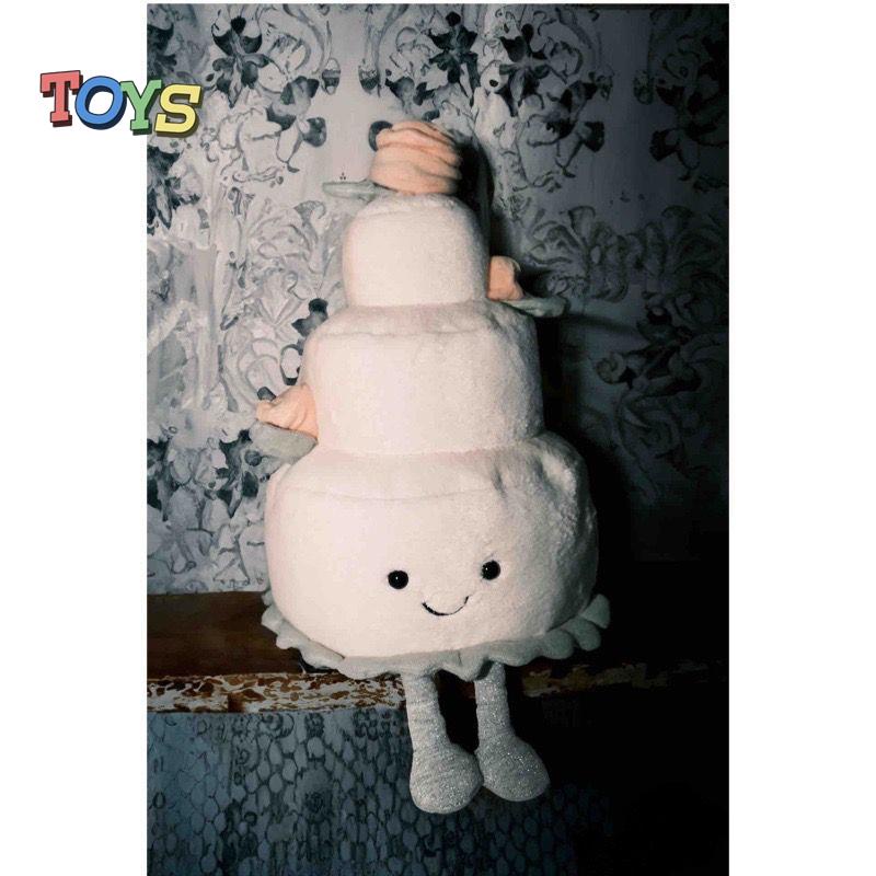 Búp Bê Nhồi Bông Hình Bánh Kem Đám Cưới Dễ Thương