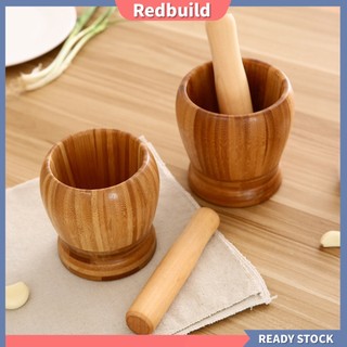 (redbuild) Bộ Chày Cối Giã Tỏi Bằng Gỗ
