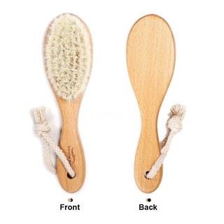 Chổi phủi tóc cán gỗ chuyên barber fade, lông mềm phủi sạch