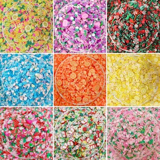 Cốm fimo đất sét trang trí trái cây mix size/10g