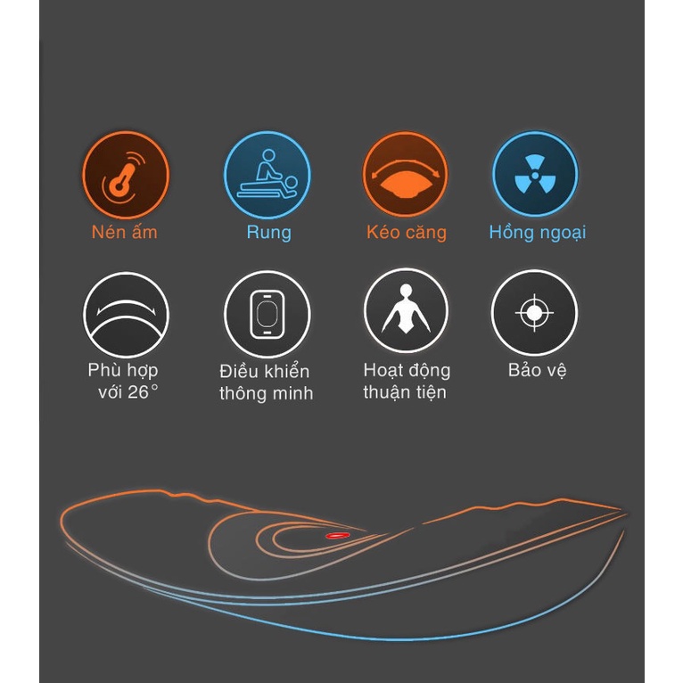 Máy Massage Lưng Hồng Ngoại, Massage Cột Sống Lưng, Hỗ Trợ Đau Lưng Thoát Vị Đĩa Đệm