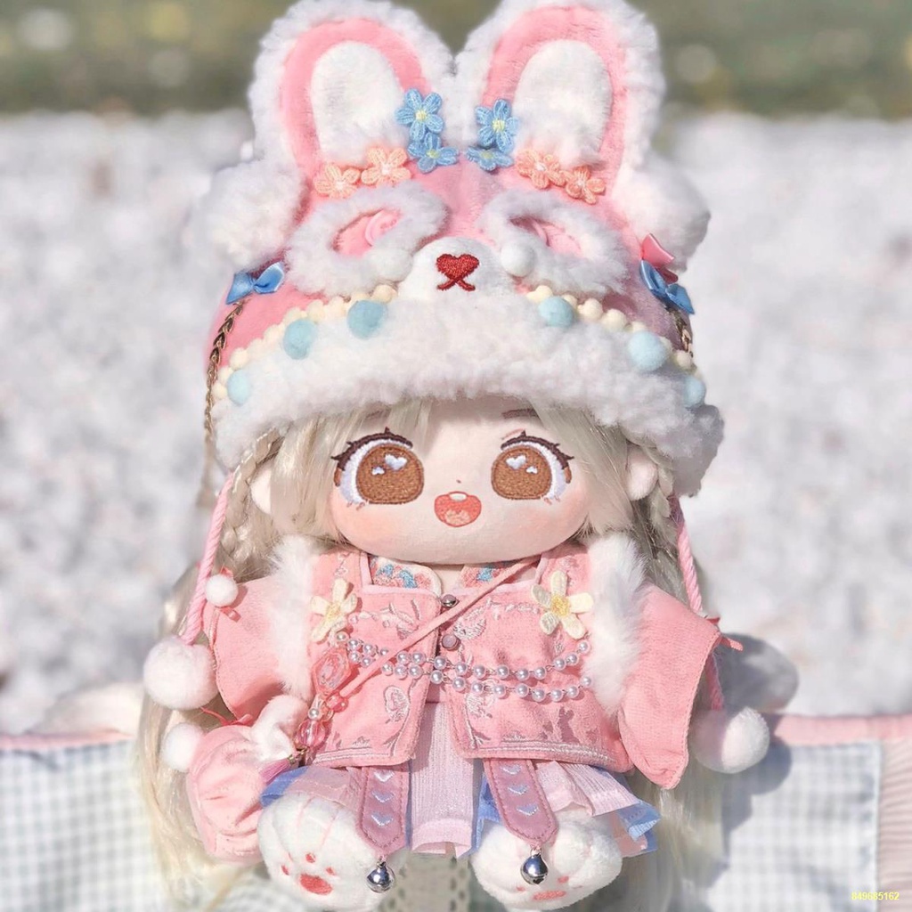 Búp bê bông đồ chơi sang trọng hình người điểm búp bê 20 cm quần áo búp bê có thể thay đổi thành quần áo búp bê làm quà