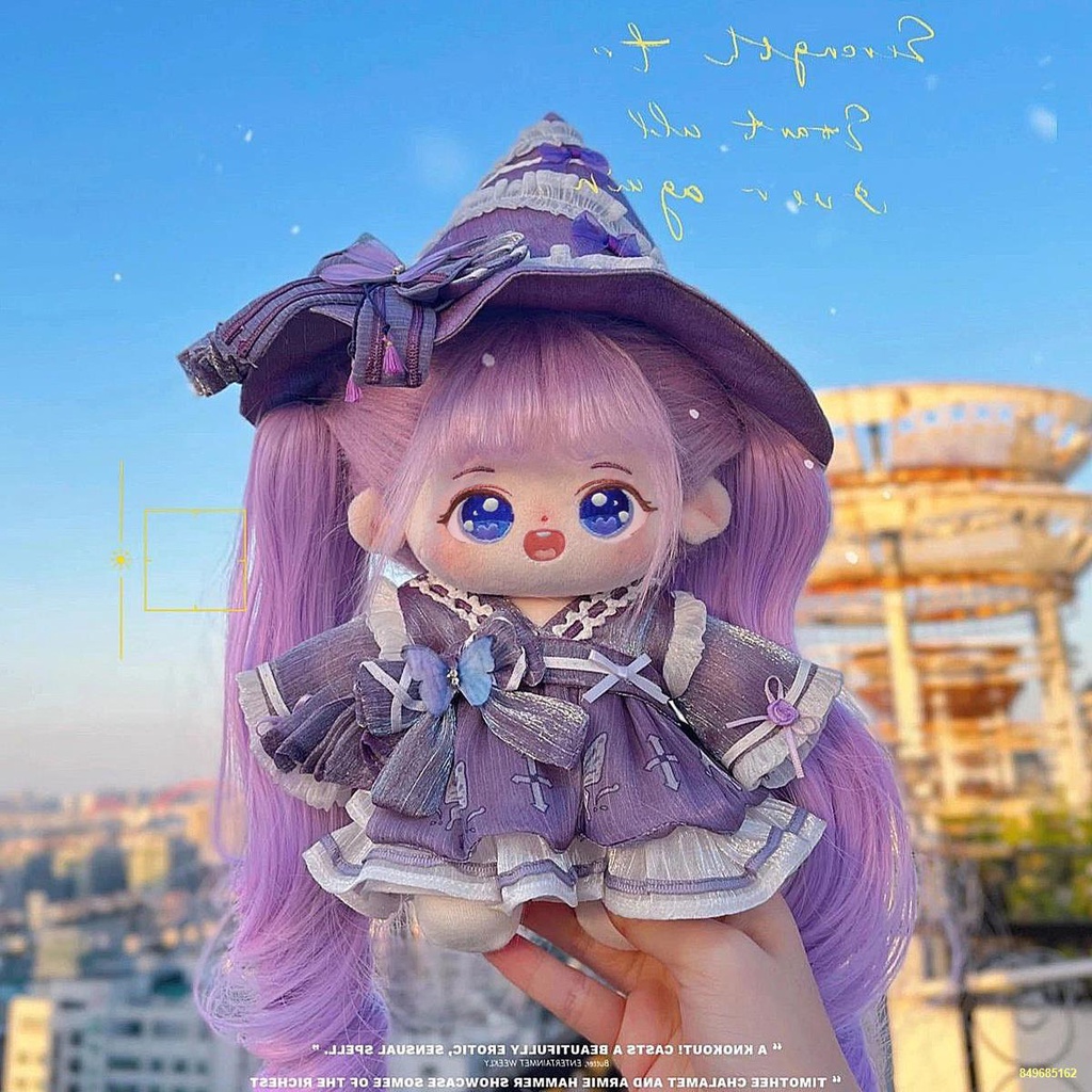 Búp bê bông đồ chơi sang trọng hình người điểm búp bê 20 cm quần áo búp bê có thể thay đổi thành quần áo búp bê làm quà