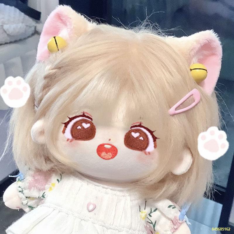 Chính hãng 20cm búp bê cotton gửi giấy khai sinh chiên tóc búp bê sang trọng búp bê đồ chơi