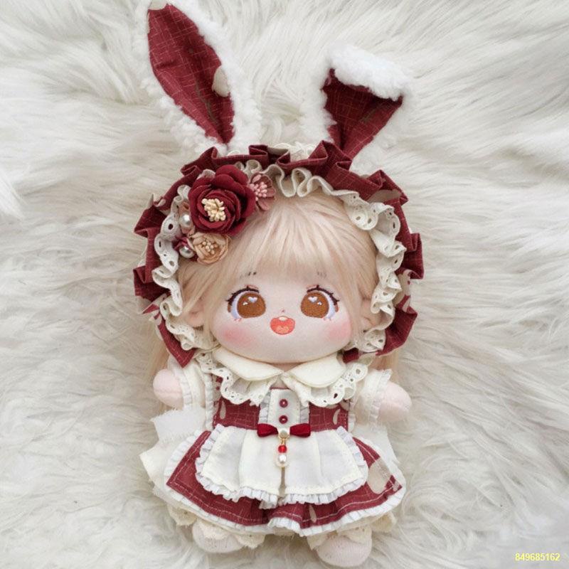Chính hãng 20cm búp bê cotton gửi giấy khai sinh chiên tóc búp bê sang trọng búp bê đồ chơi