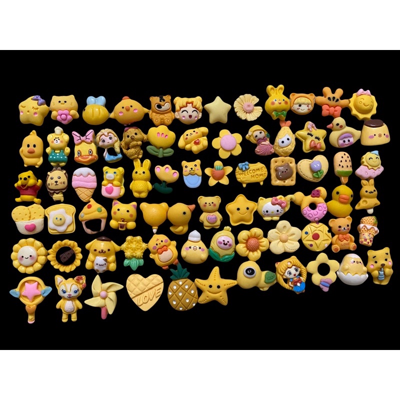 Set 10 sticker 3d gắn dép crocss theo màu sắc