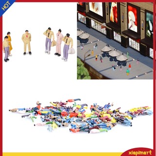 <xiapimart> Bộ 100 mô hình người tỷ lệ 1 : 100 độc đáo dùng trang trí bối cảnh thu nhỏ