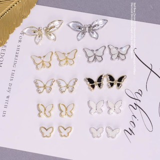 Charm bướm nửa cánh-charm nail bướm nửa cánh trang trí móng tay