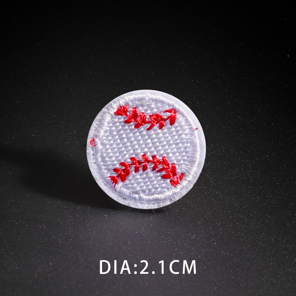 Sticker ủi nhiệt thêu logo hình bóng chày-bóng rổ-bóng đá thể thao độc đáo cute đẹp - Patch ủi quần áo balo H127