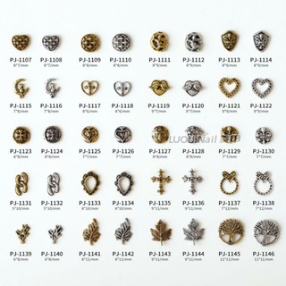 Charm tim tổng hợp-charm nail hình tim gắn trang trí móng tay
