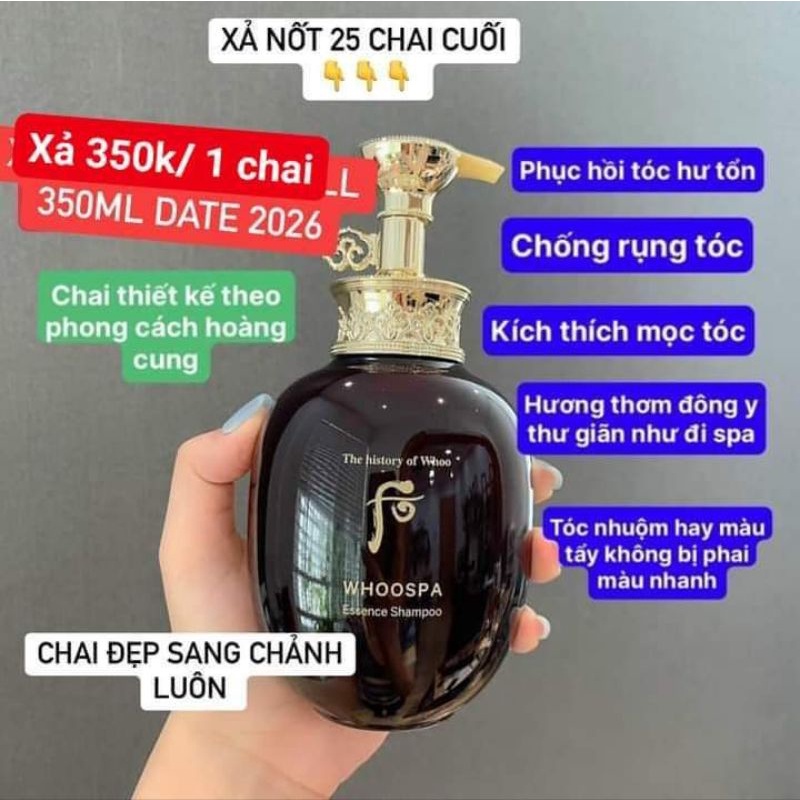 Dầu GỘI WHOO SPA ĐÔNG Y Hoàng cung