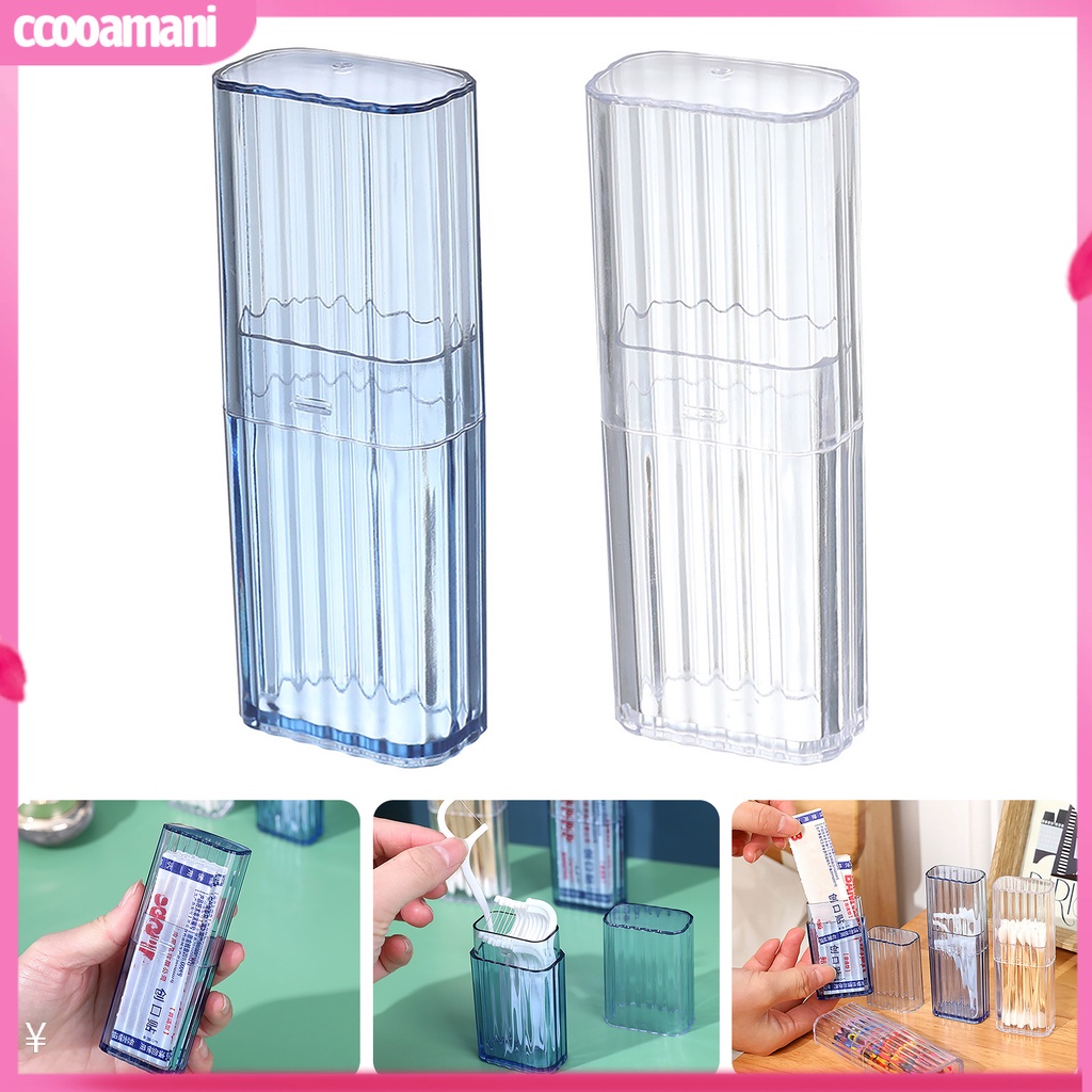Hộp Đựng Tăm Xỉa Răng / Tăm Xỉa Răng Mini Bằng Nhựa Trong Suốt Tiện Dụng Mang Theo Du Lịch