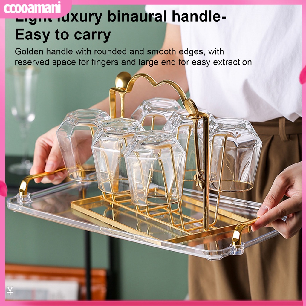 Khay Nhựa Đựng Trà/Cà Phê/Trái Cây Tinh Tế Tiện Dụng Cho Nhà Bếp