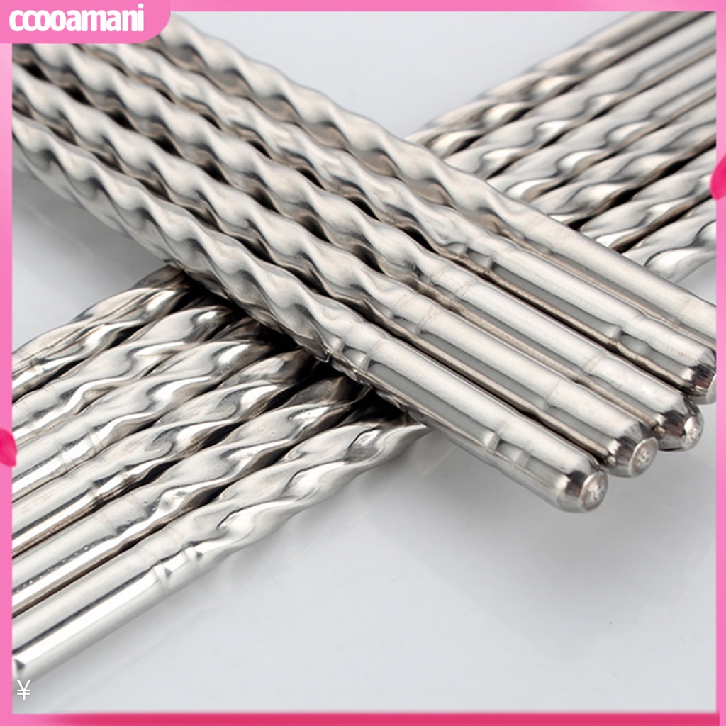 Bộ 3 Đôi Đũa Inox Chống Trượt In Hoa