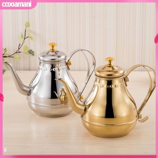 [cooamani] Ấm trà bằng thép không gỉ thiết kế cổ ngỗng độc đáo