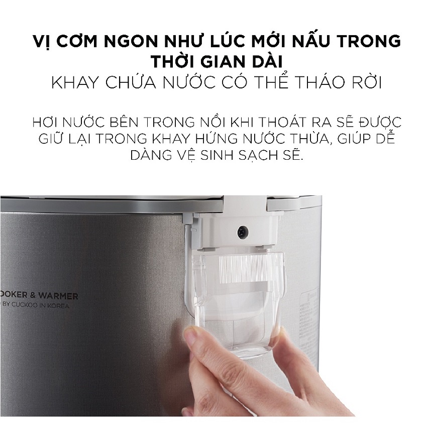 Nồi Cơm Điện Cuckoo CR-1420/SIVNCV Màu Bạc Dung Tích 2.5L - Bảo Hành Chính Hãng 12 Tháng