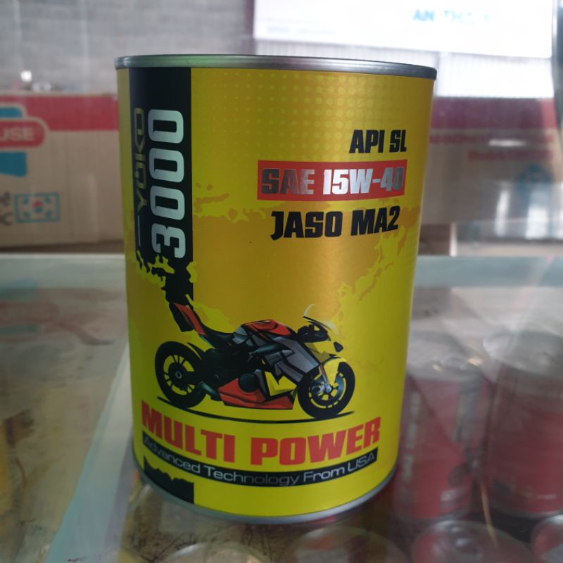 Nhớt Xe Số Yoko 3000|SL|15w40 0.8L