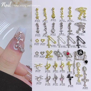Charm xích bi bạc nail-charm nail cao cấp