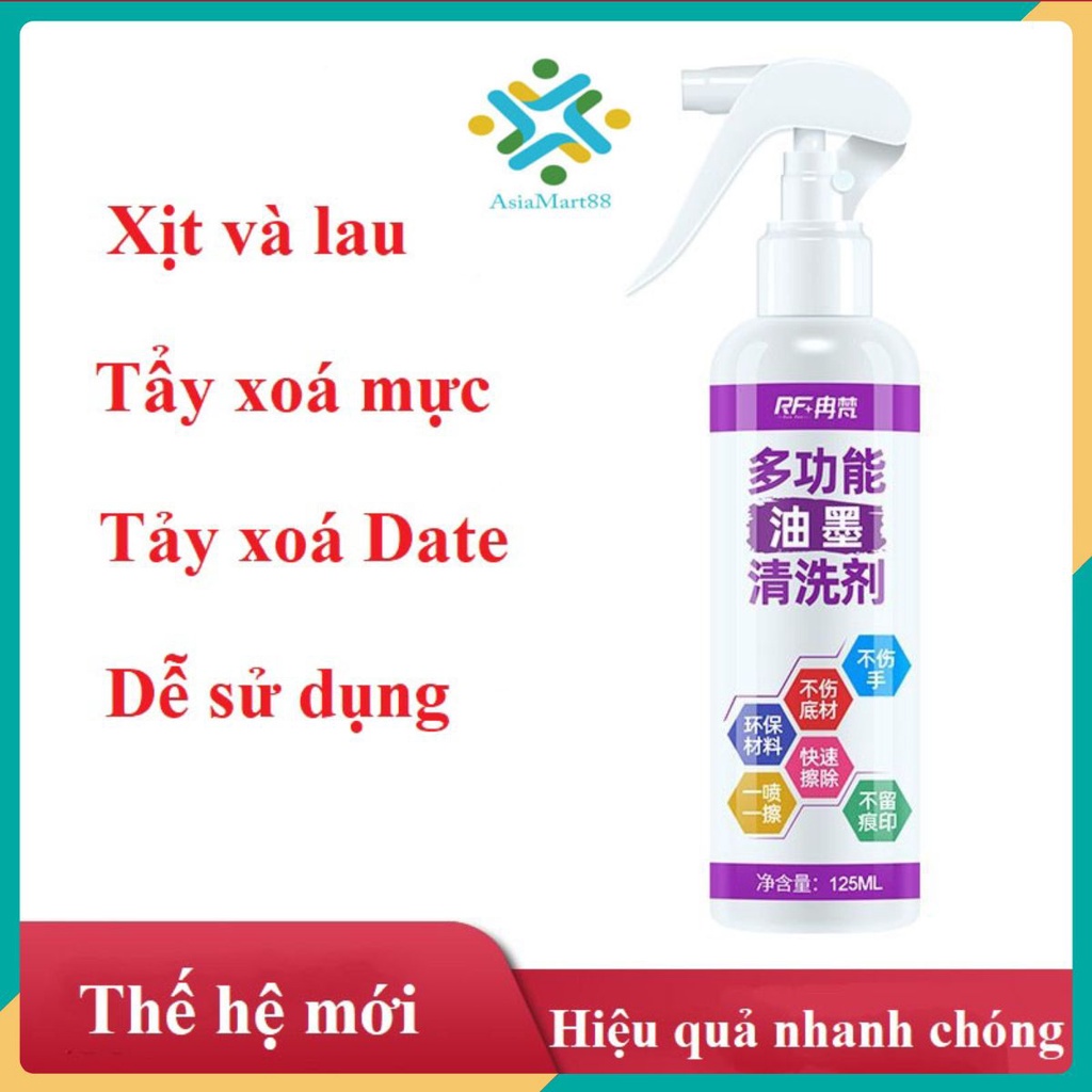Chai Xịt Dung Dịch Tẩy Xoá Logo, Xóa Date, Xóa Mực In Thương Hiệu ☘️AsiaMart88 ☘️