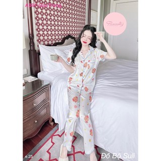 Bộ dài pijama lụa latin a091 - đồ bộ suli