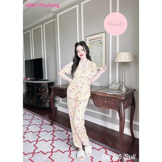 Bộ Dài Pijama Lụa Latin A091 - Đồ Bộ Suli