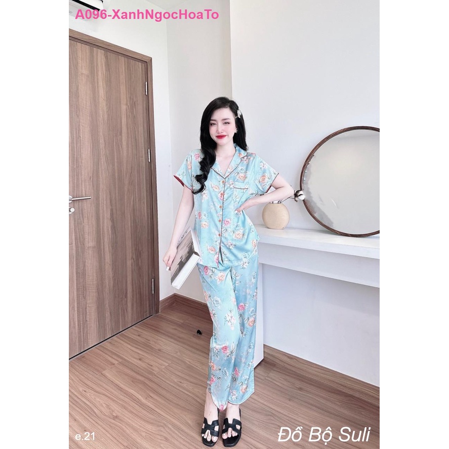 Bộ Dài Pijama Lụa Latin 3 Size A096 - Đồ Bộ Suli
