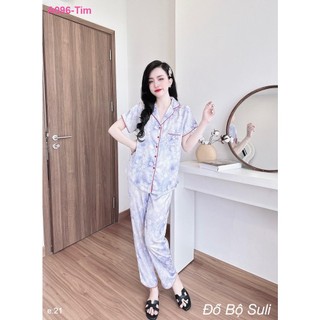 Bộ Dài Pijama Lụa Latin 3 Size A096 - Đồ Bộ Suli