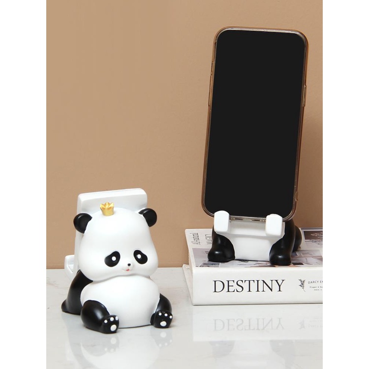 Giá Đỡ Điện Thoại Di Động Để Bàn Hình Gấu Trúc Dễ Thương Trang Trí Văn Phòng