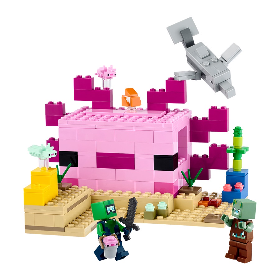 Đồ Chơi Đồ Chơi Lắp Ráp Ngôi Nhà Cá Axolotl Lego Minecraft 21247 LEGO MINECRAFT 21247