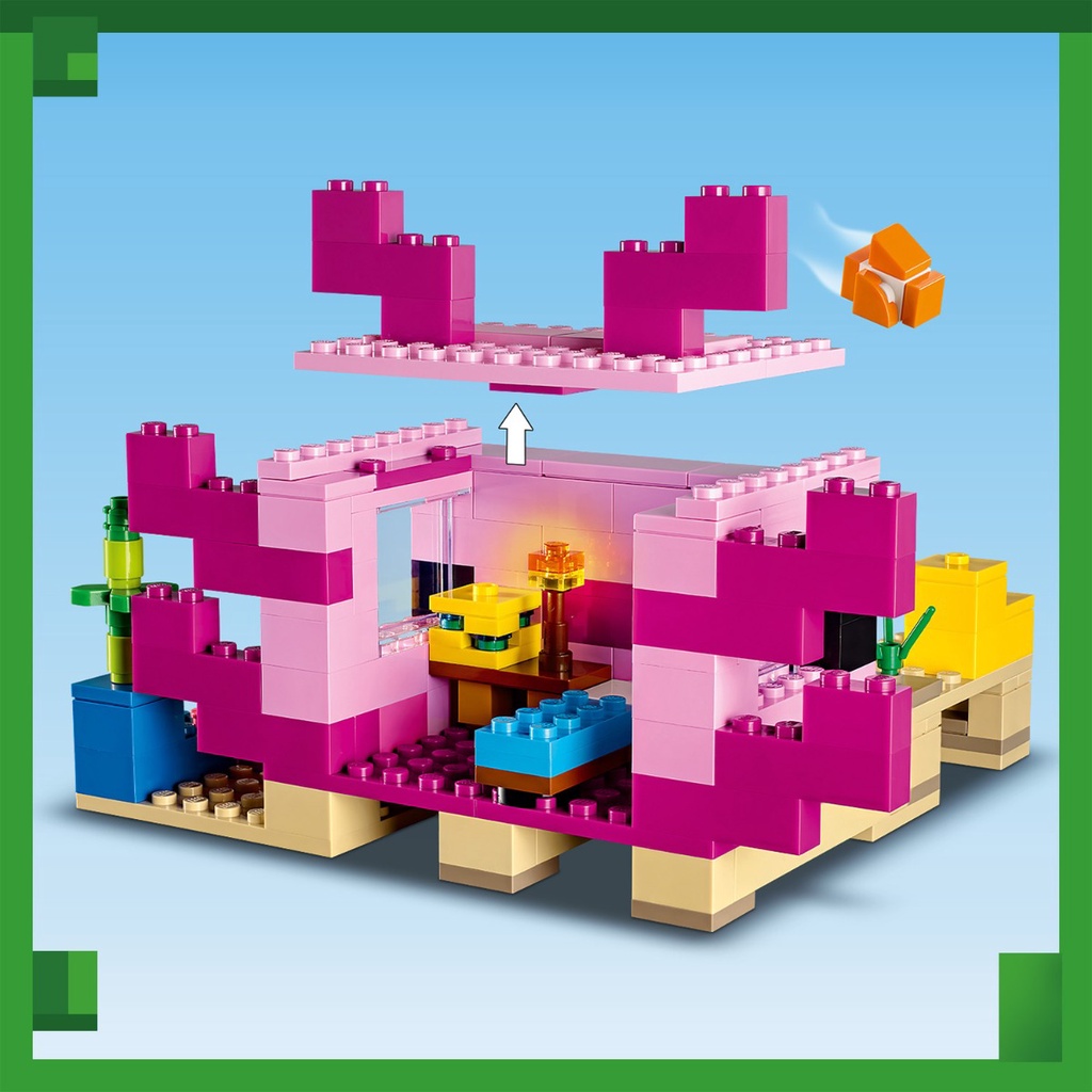 Đồ Chơi Đồ Chơi Lắp Ráp Ngôi Nhà Cá Axolotl Lego Minecraft 21247 LEGO MINECRAFT 21247