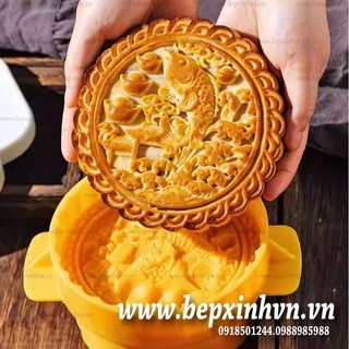 Khuôn trung thu đại 300g Cá Chép Vượt Sóng
