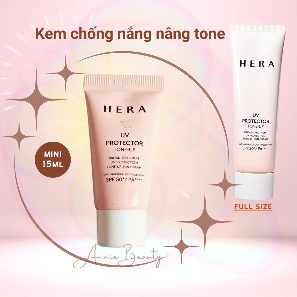 Kem chống nắng nâng tone HERA chống nắng, bụi mịn mạnh mẽ và dưỡng trắng da mặt UV PROTECTOR TONE-UP SPF50+ / PA++++