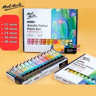 Màu acrylic pastel mont marte 36ml x 12 màu / 24 màu / 36 màu / 48 màu - mscp1236 / mscp2436 / mscp3636 / m