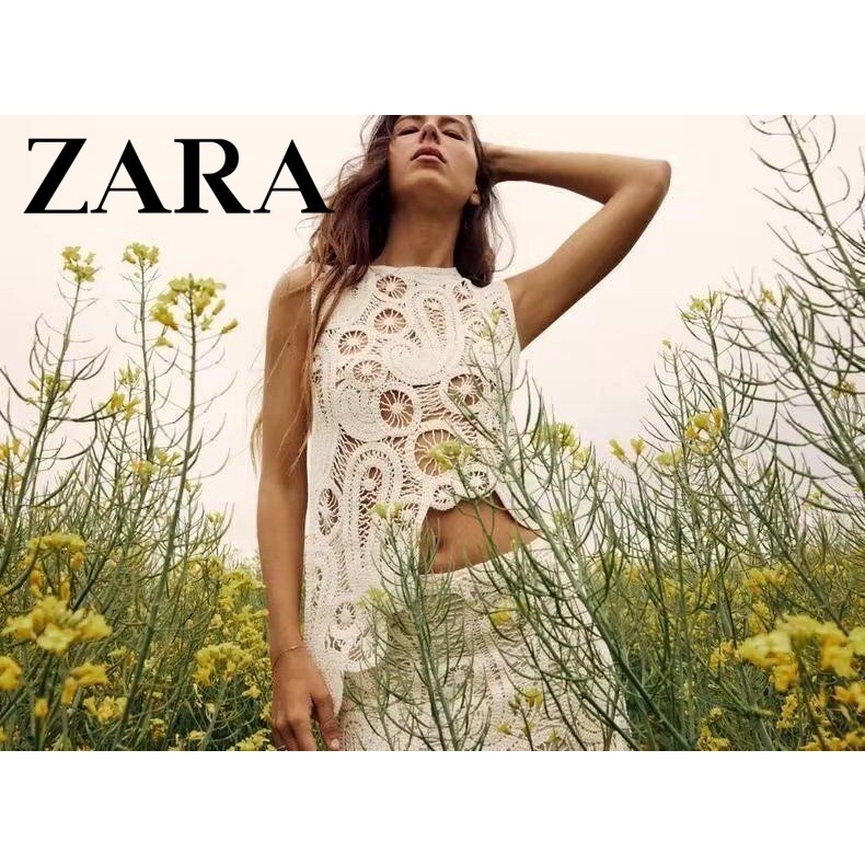 Zara Morocco full tag - Áo Zara móc nghệ thuật
