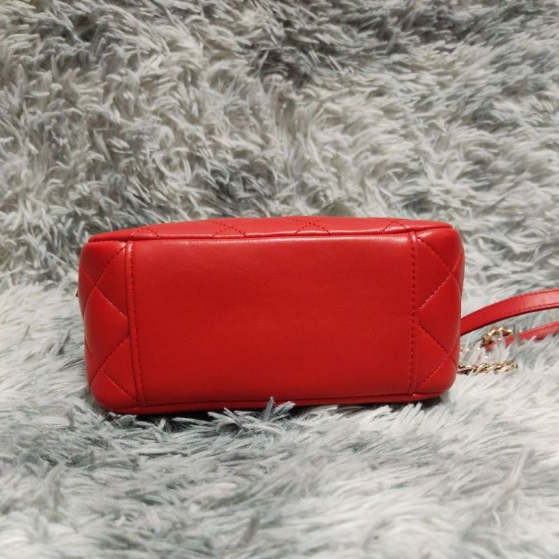 Túi si H84 tuyển hiệu CH*N*L da lambskin phom hộp size 20cmx12cmx10cm