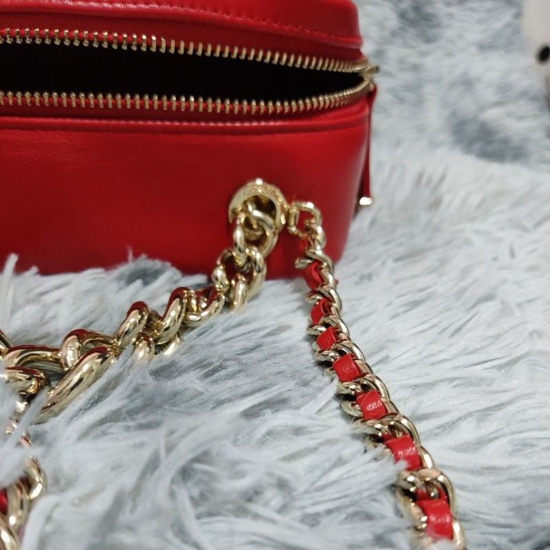 Túi si H84 tuyển hiệu CH*N*L da lambskin phom hộp size 20cmx12cmx10cm