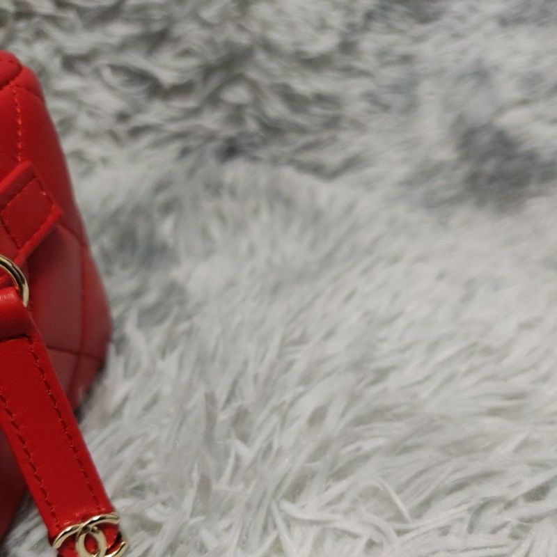 Túi si H84 tuyển hiệu CH*N*L da lambskin phom hộp size 20cmx12cmx10cm