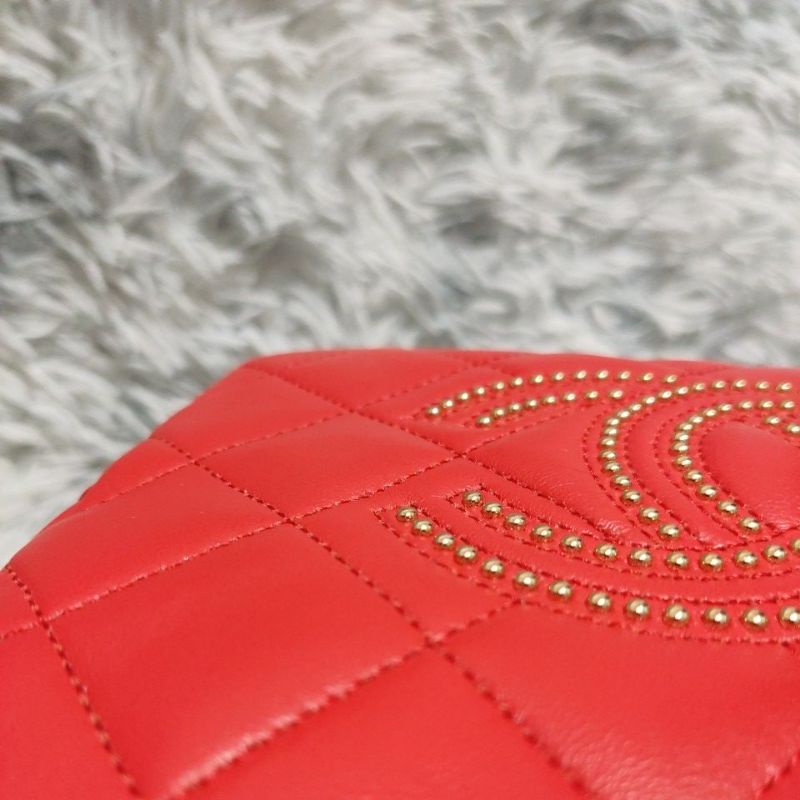 Túi si H84 tuyển hiệu CH*N*L da lambskin phom hộp size 20cmx12cmx10cm