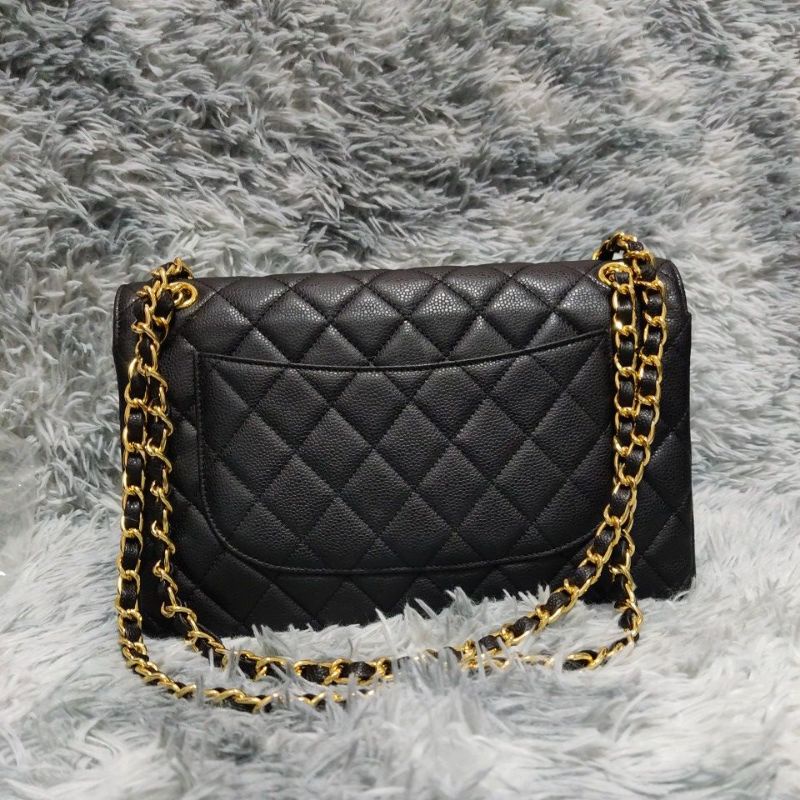 Túi si H85 tuyển hiệu CH*N*L da Caviar size 30cmx20cmx10cm