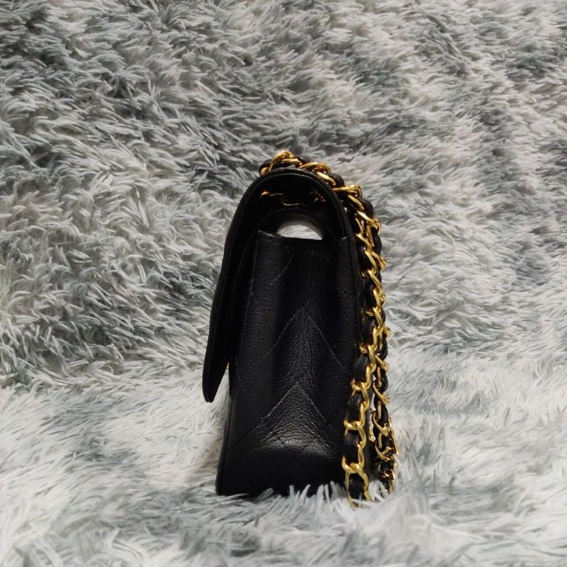 Túi si H85 tuyển hiệu CH*N*L da Caviar size 30cmx20cmx10cm