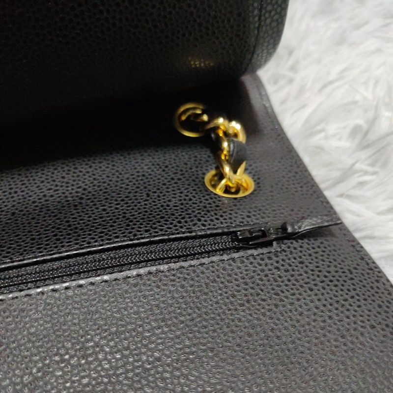 Túi si H85 tuyển hiệu CH*N*L da Caviar size 30cmx20cmx10cm